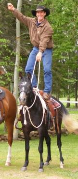 Ron & Desi's first ride under saddle